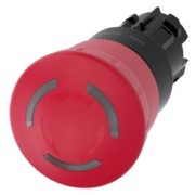 Not-Halt-Pilzdrucktaster 22mm, rund, rot 3SU1001-1HB20-0AA0 