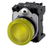 Leuchtmelder 22mm,rund,gelb,Linse 3SU1152-6AA30-1AA0 