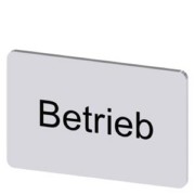 Bezeichnungsschild Beschriftung:Betrieb 3SU1900-0AD81-0AP0 