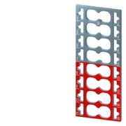 Farbkodierschilder 8x Grau + rot 6ES71936CP012MA0VE10 