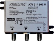 DiSEqC 1.0 Relais 2 Eing.SatA+SatB KR 2-1 DR-II 