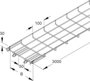 Gitterrinne 30x100x3000mm, CITO MTC 30.100 E3 