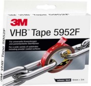 Klebeband doppelseitig 19mmx3m,sw,f.Pulverl 5952193 