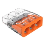 Verbindungsdosenklemme 3x 0.5-2.5 orange 2273-203 