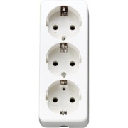 SCHUKO-Dreifach-Steckdose m.Zugentlastung, aws 10 S 23 L WW 