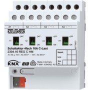 KNX Schaltaktor 4-fach C-Last 2304.16 REGCHM 