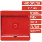 Abdeckung Glasscheibe rt für Schalter/Taster 561 GL 