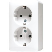 SCHUKO-Steckdose 2-fach 16A 250V 6020 KIA WW 