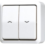 Jalousie-Wippschalter aws 10AX 250V Sch.1-pol. 609 VA WW 