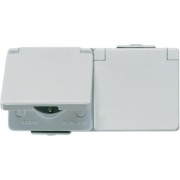 SCHUKO-Steckdose 2-fach 16A 250V waagr. 622 WW 
