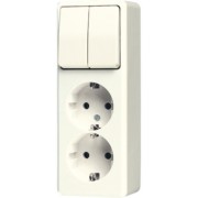 SCHUKO-Zweifach-Steckdose 16A 250V, ws 625 A 