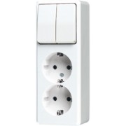 SCHUKO-Zweifach-Steckdose 16A 250V, aws 625 A WW 