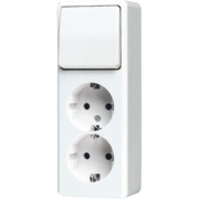 SCHUKO-Zweifach-Steckdose 16A 250V, aws 626 A WW 