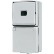 Taster-/SCHUKO-Kombination 1S 1p. 10A / 16A250V 671 W 