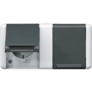 SCHUKO-Steckdose 2-fach 16A 250V 8220-1 W 
