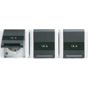 SCHUKO-Steckdose 3-fach 16A 250V 8230 NAW 