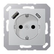 SCHUKO Steckdose mit USB Typ AC A 1520-15 CA AL 