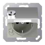 SCHUKO-Steckdose 16A 250V Klappdeckel A 1520 BFKLSL AL 