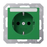 SCHUKO-Steckdose 16A 250V Schriftfeld bruchsi. A 1520 BFNA GN 