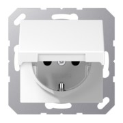 SCHUKO Steckdose 16 A 250 V,alpinweiß 1520 NKL WW 