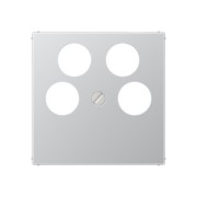 Abdeckung alu für 4L-SAT-TV-Dose A 561-4 SAT2 AL 