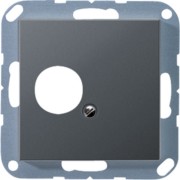 Abdeckung Lautspr. 1-fach anthrazit matt A 562-1 BF ANM 