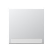 Wippe mit Schriftfeld 1fach, aluminium A 590 BF NA AL 