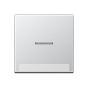 Wippe mit Schriftfeld 1fach aluminium A 590 BF NA KO5 AL 