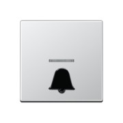 Wippe Symbol KLINGEL alu für beleuchtb.Taster A 590 K1KO AL 