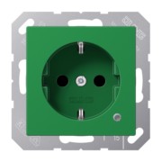 SCHUKO-Steckdose 16 A 250V m.Berührungsschutz ABA 1520 BFKO GN 