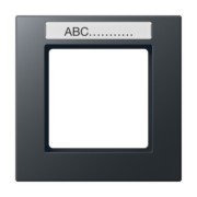 Rahmen 1-fach Schriftfeld anthrazit matt AC 581 BFNA ANM 