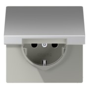 SCHUKO-Steckdose aluminium AL 1520 KL 