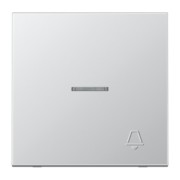 Wippe geprägtes Symbol Klingel aluminium AL 2990 KO5 KP 