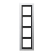 Rahmen 4-fach alu lack waage/senkrecht ALD 2984-L 