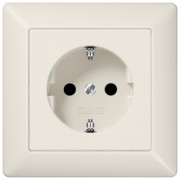 SCHUKO-Steckdose 16A 250V Platte 80,5x80,5mm AS 1520 N 