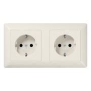 Kanal-SCHUKO-Steckdose 2-fach16A 250V AS 1522 