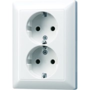 SCHUKO-Steckdose aws 16A 250V 2-fach AS 5020 KIU WW 