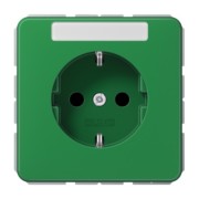 SCHUKO-Steckdose 16A 250V mit Schriftfeld CD 1520 BFNA GN 
