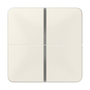 Tastensatz 4-fach ws komplett CD 404 TSA 