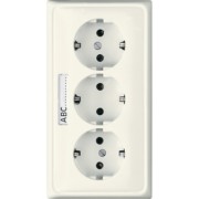 KK-SCHUKO-Steckdose 3-fach 16A 250V CD 523 NA 