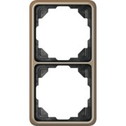 Rahmen 2-fach gold brz waage/senkrecht CD 582 GB 