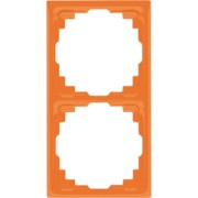 Rahmen 2-fach orange waage/senkrecht CD 582 K O 