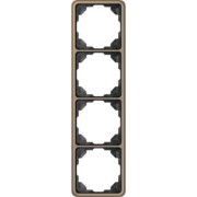 Rahmen 4-fach gold brz waage/senkrecht CD 584 GB 
