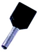 Zwillingsaderendhülse 2x1,5qmm schwarz ICIAE158Z 