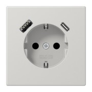 SCHUKO Steckdose mit USB Typ AC LS 1520-15 CA LG 