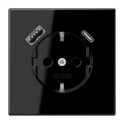 SCHUKO Steckdose mit USB Typ AC LS 1520-15 CA SW 
