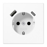 SCHUKO Steckdose mit USB Typ AC LS 1520-15 CA WW 