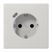 SCHUKO Steckdose mit USB Typ C LS 1520-18 LG 