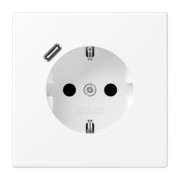 SCHUKO Steckdose mit USB Typ C LS 1520-18 WWM 