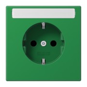 SCHUKO-Steckdose 16A 250V Schriftfeld bruchsi. LS 1520 BFNA GN 